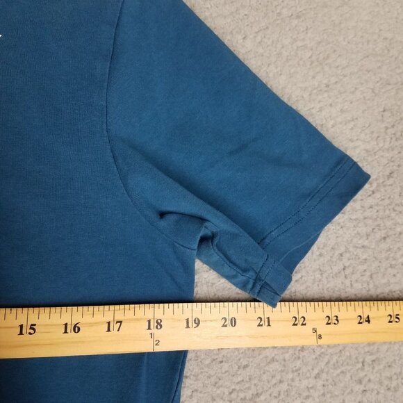 Gymshark T-Shirt Adult Medium Blue Gym Workout Active Casual Crewneck Basic - Picture 5 of 8